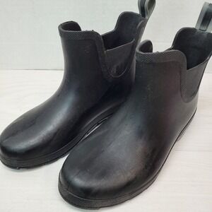 Totes Every Wear Black Rain Booties Wonens Size‎ 8 M EUC Fast Shipping
